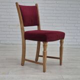 1970s, set of 6 Danish dinning chairs, very good condition, oak wood.