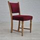 1970s, set of 6 Danish dinning chairs, very good condition, oak wood.