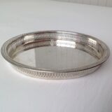 Silver metal tray
