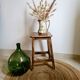 Old vintage handcrafted kitchen stool