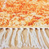 Tapis beni ouarain orange "zaio" 235 x 150