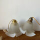 Paire de baladeuses en opaline