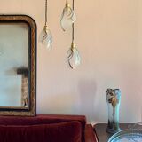 Suspension waterfall art deco tulips glass