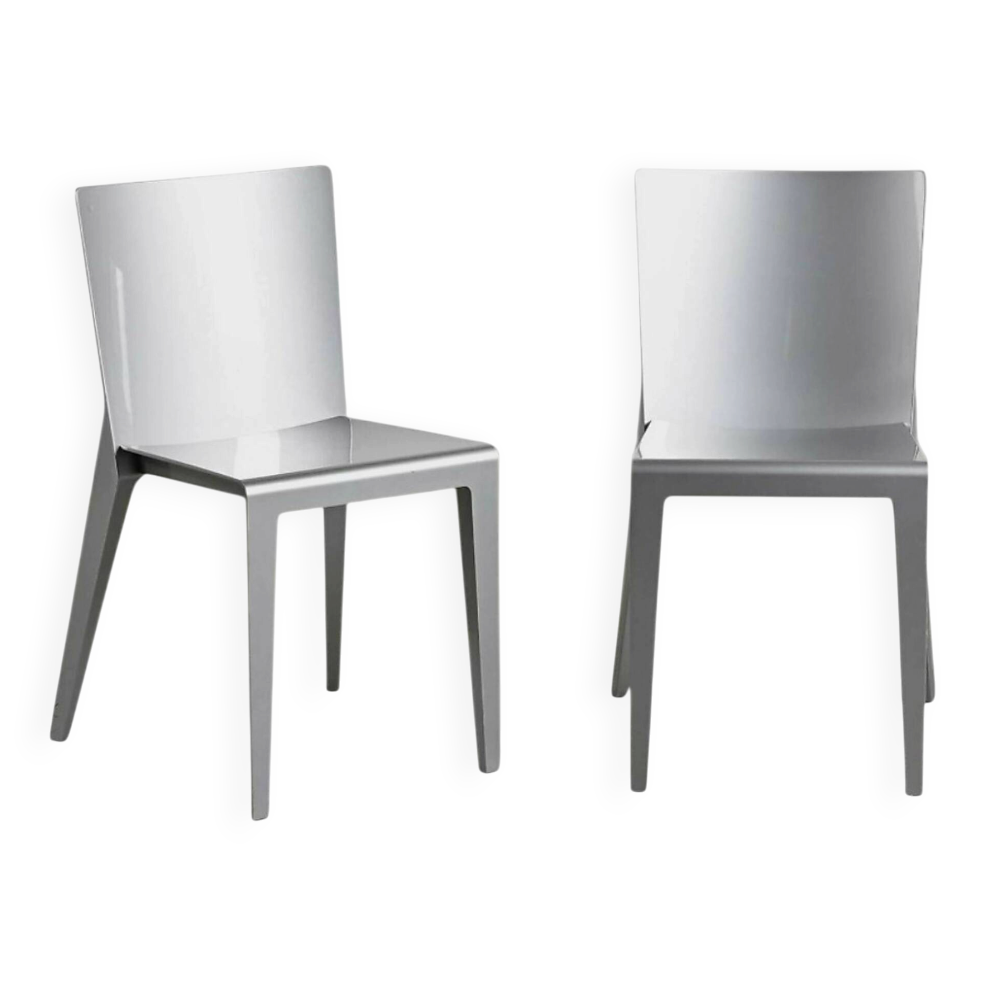 Iconic pair of "Alfa" chairs by Hannes Wettstein - Molteni&C