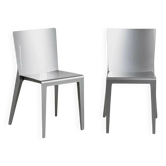 Iconic pair of "Alfa" chairs by Hannes Wettstein - Molteni&C