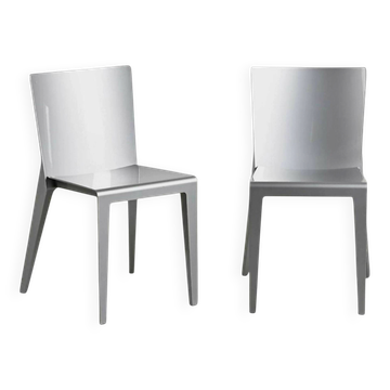 Iconic pair of "Alfa" chairs by Hannes Wettstein - Molteni&C