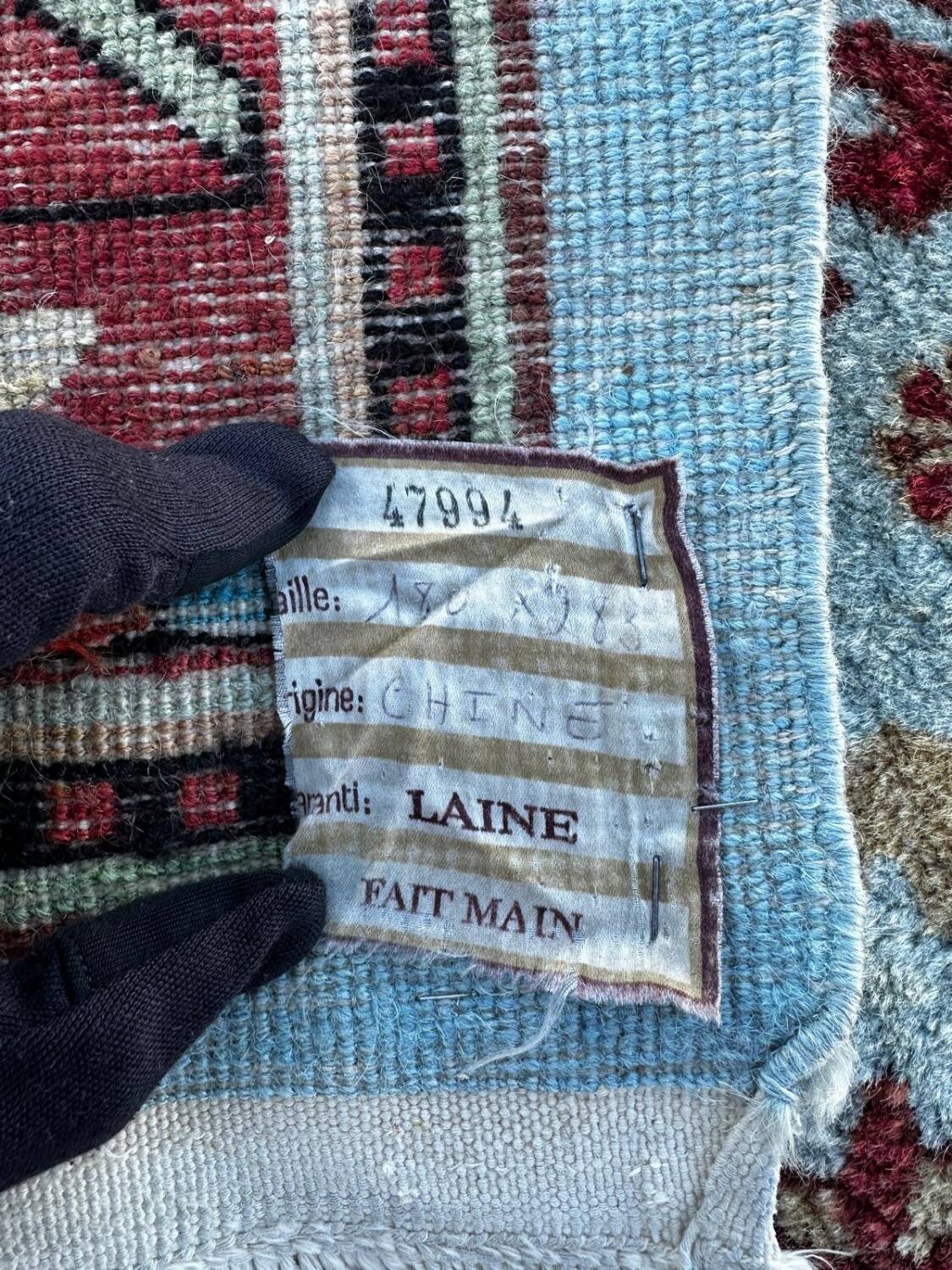 Handmade Chinese rug