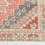 4x8 Red Geometric Turkish Rug 127x247Cm SK 22752
