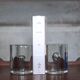 Pair of Murano glass bookends by designer Barbini, modernist bookend.