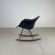Eames Herman Miller 1950s RAR rocking chair in navy blue