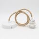 Rattan shell pendant light