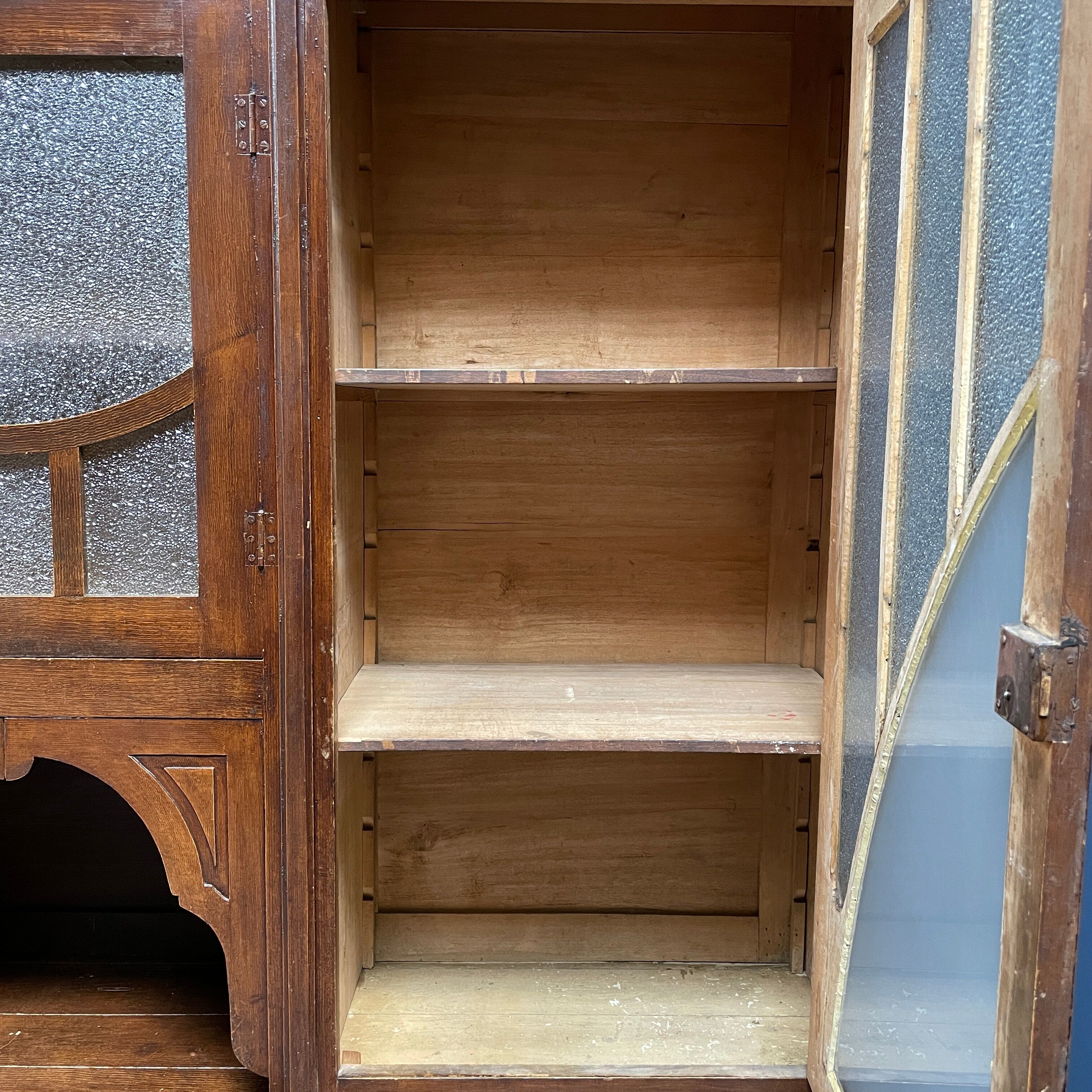 Large art deco cafe cabinet from Belgium, 1920s.