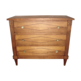 commode chêne du XIXème avec ornements bronze
