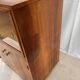 Scandinavian bar cabinet on casters