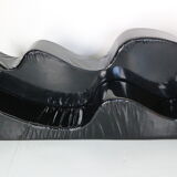 Superonda  Black Sofa by Archizoom Associati for Poltronova, 1960 Italy
