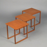 Pull out tables by Kai Kristiansen for Vildbjerg Møbelfabrik, 1960