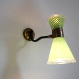 Diabolo glass wall lamp 1950