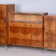 Bauhaus Czechia Sideboard in Walnut and Chrome-Plated Steel by Robert Slezak, 1930s