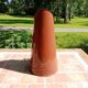 Charcoal bucket in brown enamel