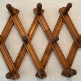 Scandinavian coat rack 10 hooks from the 60s-70s