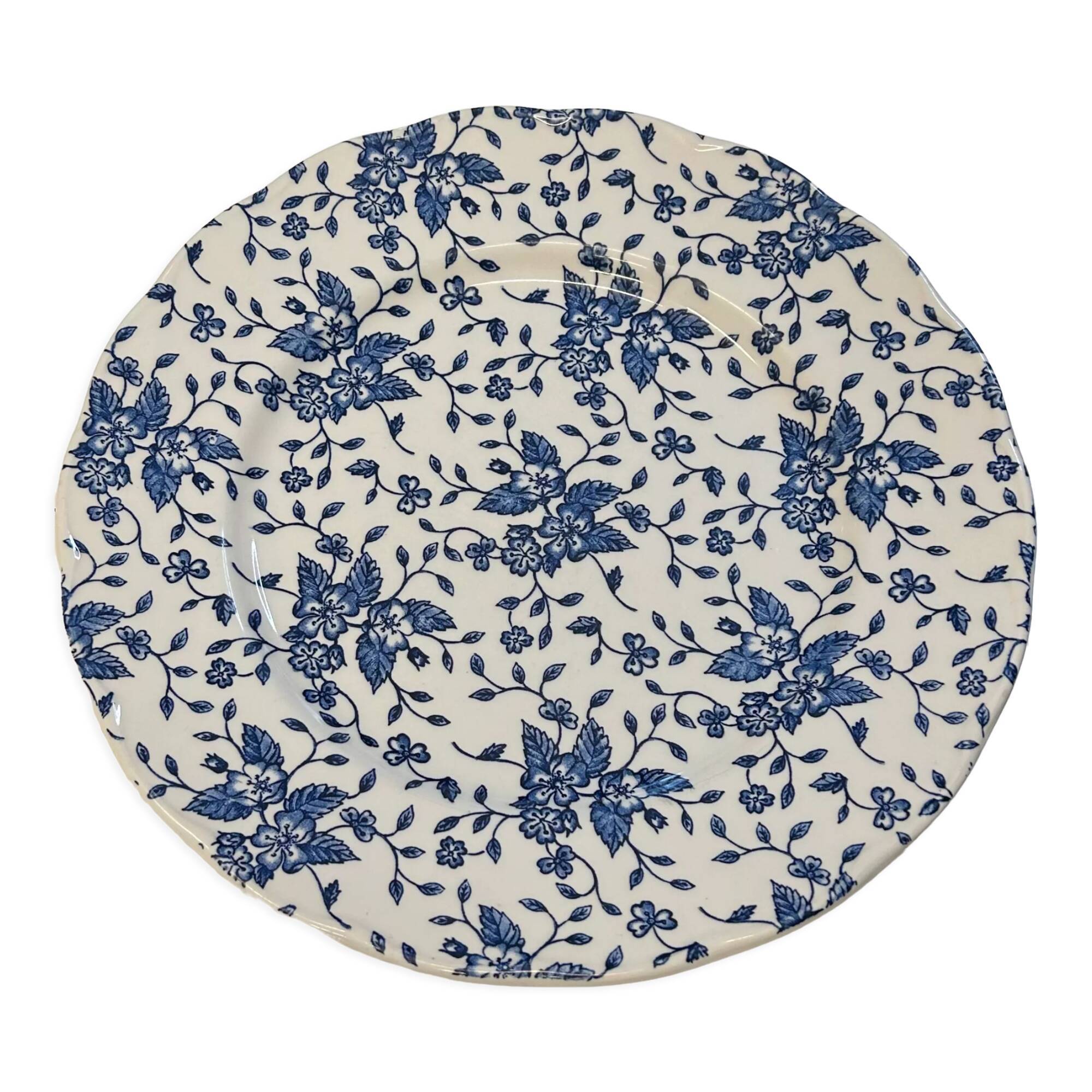Blue Flower Plates Tudor Royal Grindley