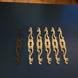 Patinated brass keyholes