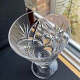 6 crystal wine glasses cut xxth