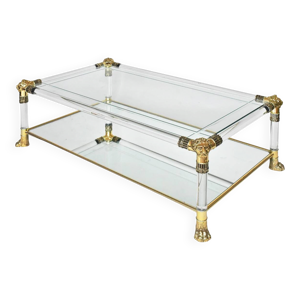 table basse en plexiglas