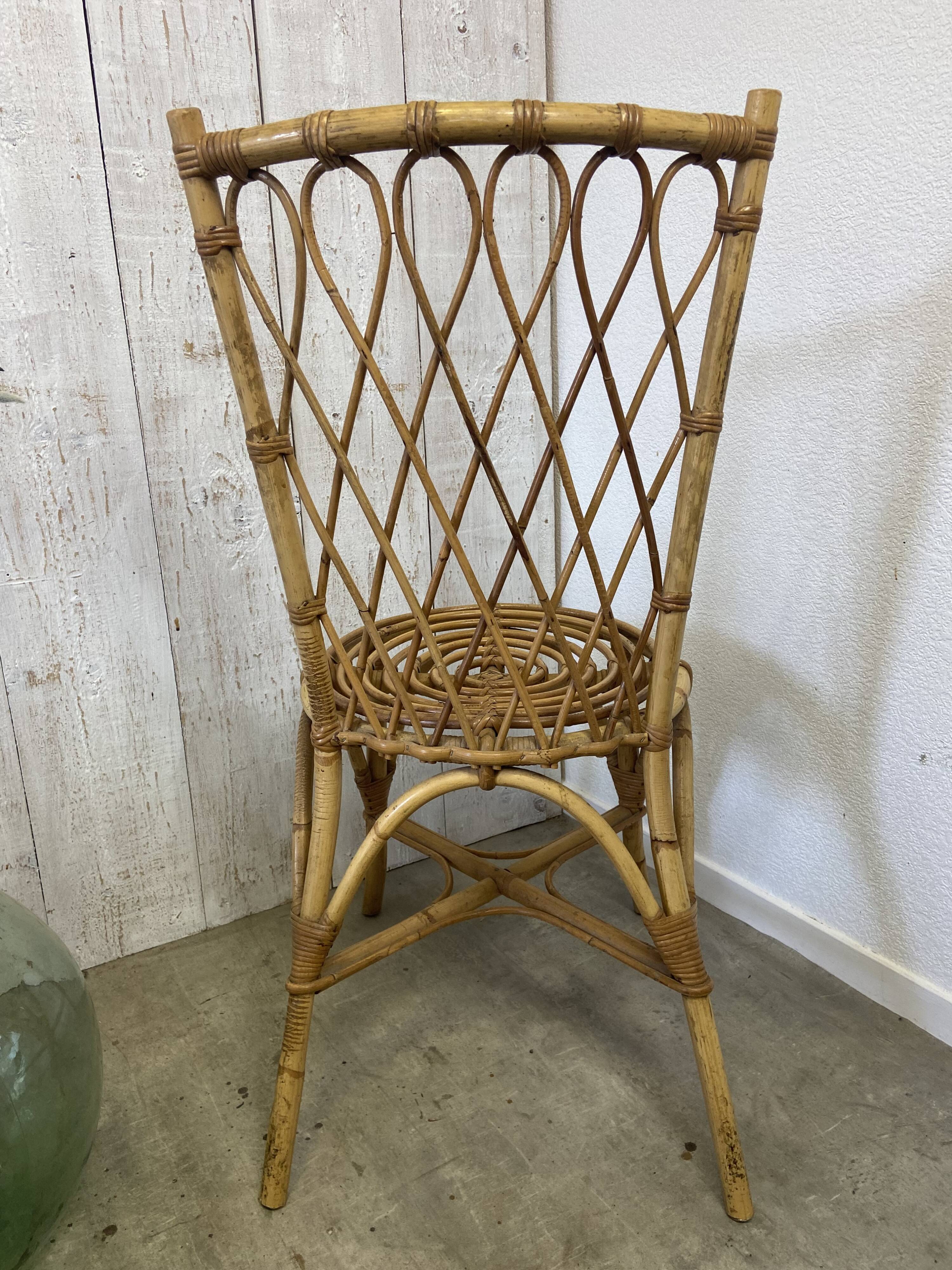 Louis Sognot rattan chairs