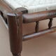 Natural burmese teak sofa and braided cotton seat & backsplash