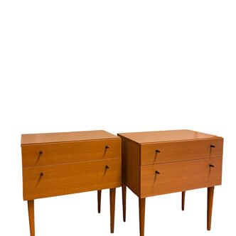 Pair of bedside tables/nightstands 1960