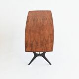Karl Ekselius sculptural coffee table rosewood J.O.C. Sweden 1960