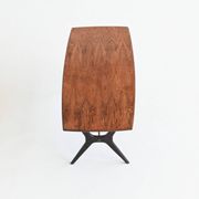 Table basse sculpturale Karl Ekselius en palissandre JOC Suède 1960