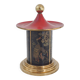 VINTAGE 1950 CIGARETTE DISPENSER PAGODA METAL & BRASS CIGARETTE HOLDER
