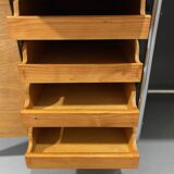 Bureau moderniste tchécoslovaque en chrome et bois, années 1950, Europe