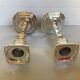 Pair of candlesticks silver metal W Germany