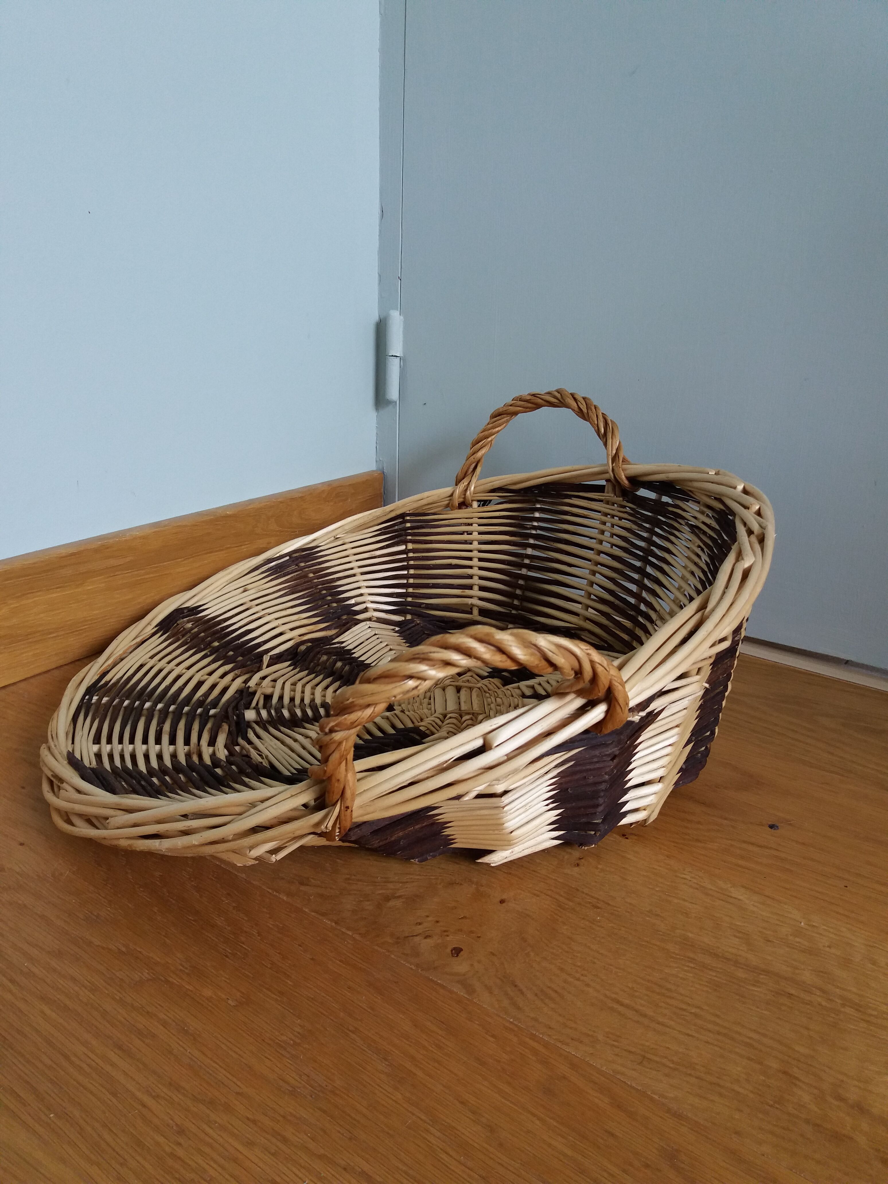 Panier de présentation rond en osier