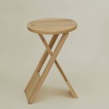 Folding wooden stool (beech) Suzy or TS / Roger Tallon - Adrian Reed vintage Circa 1980