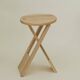 Folding wooden stool (beech) Suzy or TS / Roger Tallon - Adrian Reed vintage Circa 1980