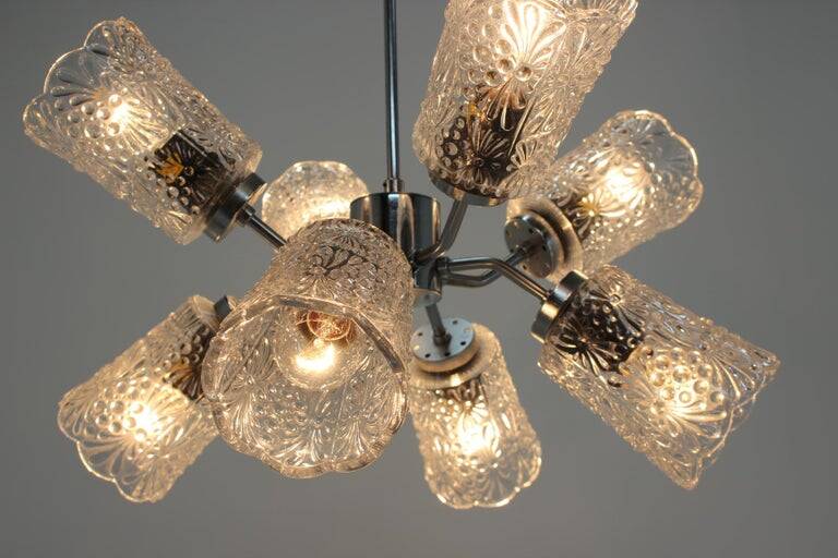 Design Space Age Chrome Sputnik Chandelier, 1970s