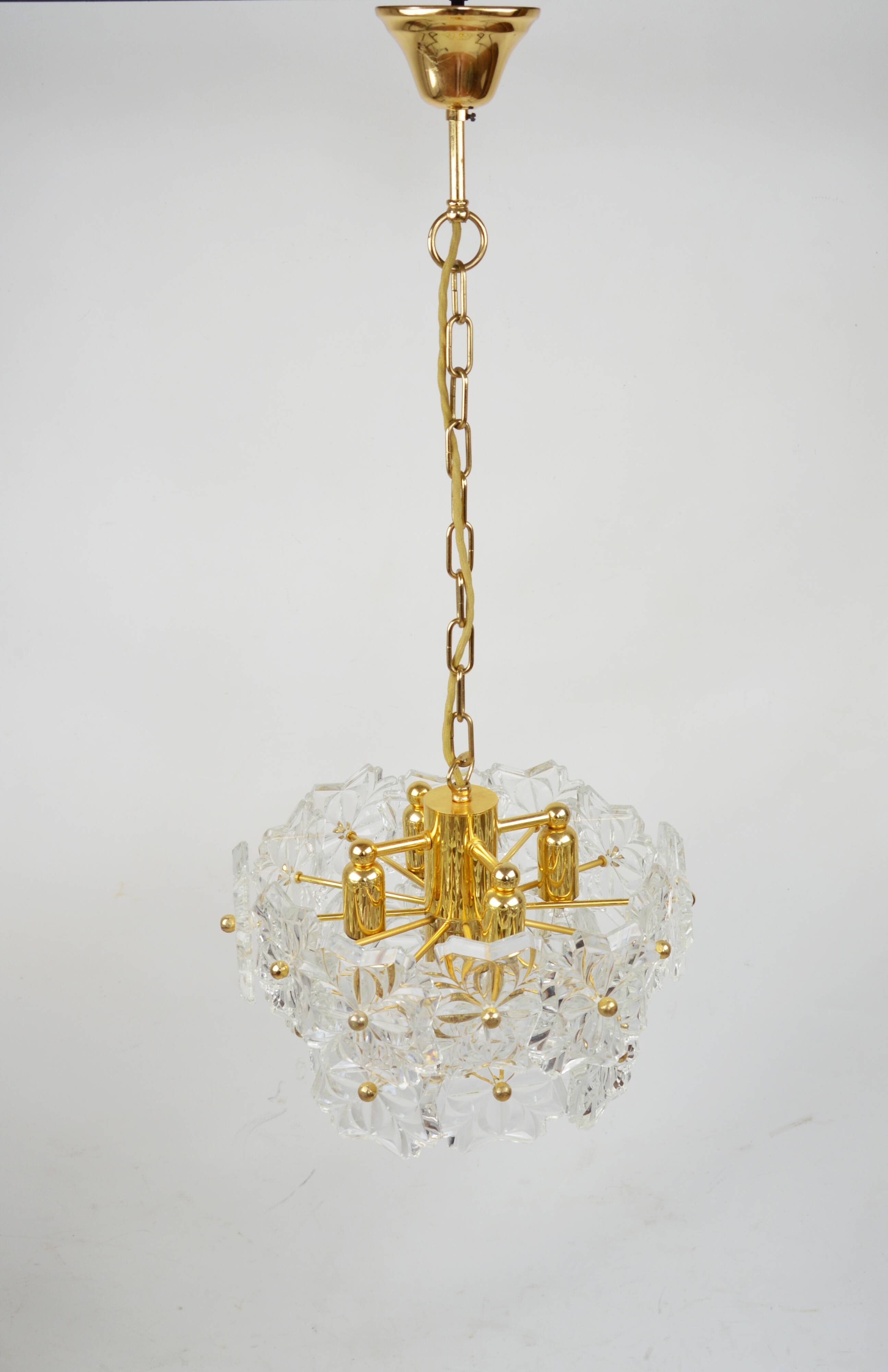 Lustre en cristal Kinkeldey, années 1970