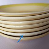 7 Gien "Sun" soup plates