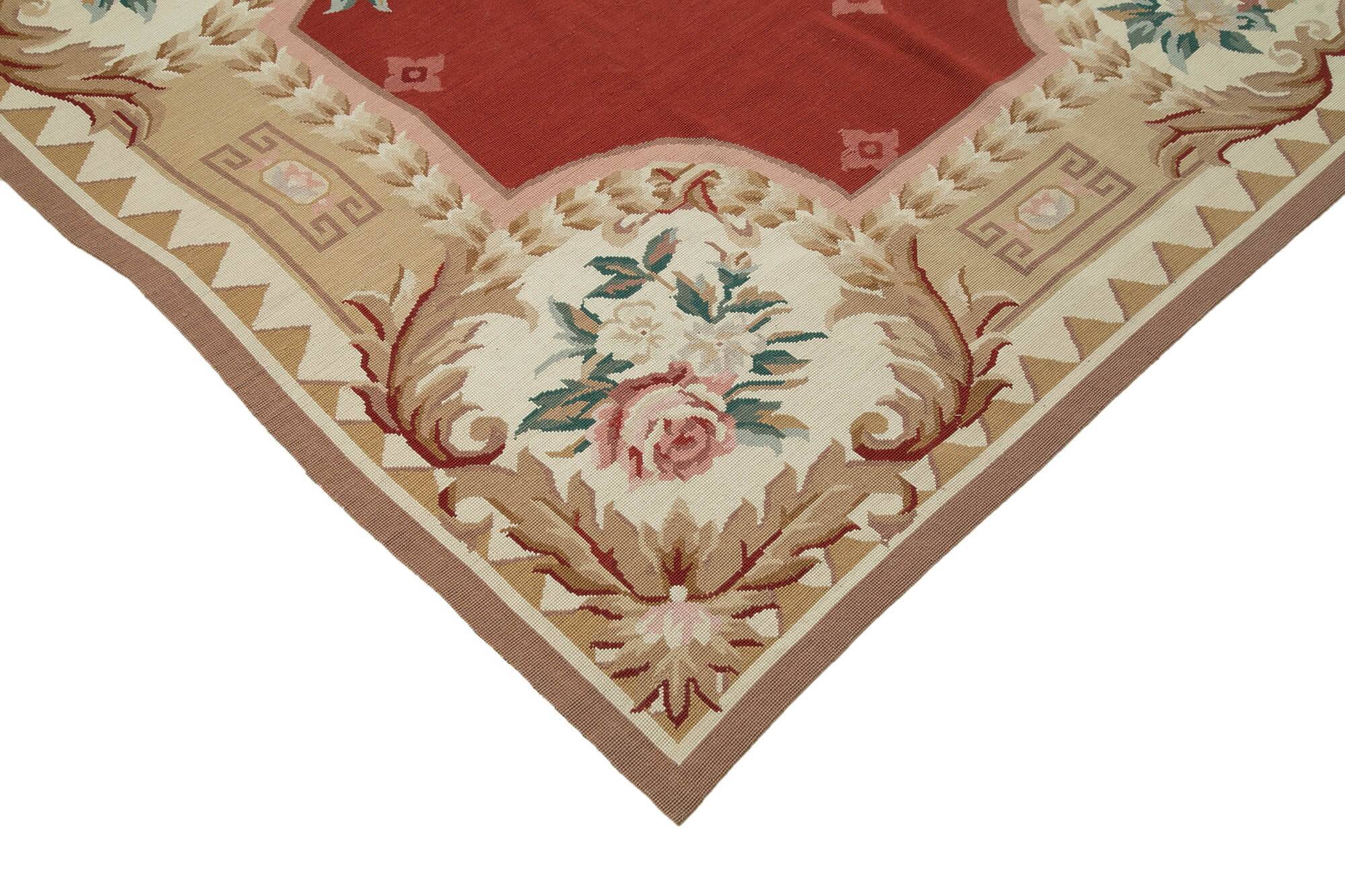 Handmade Vintage Flatweave Needlepoint Kilim 243 cm x 305 cm