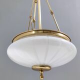 Murano Glass and Brass Ceiling Light in Neoclassical Style, Italy
