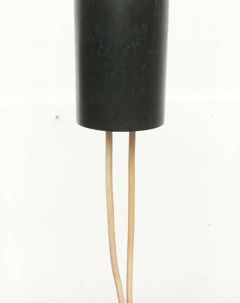 Mid-Century Swiss Space Age Plastic & Plywood Pendant Lamp from Temde, 1960s
