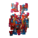 Abstract painting by decorator Erik Huet Alvarez