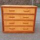Commode osier et bambou