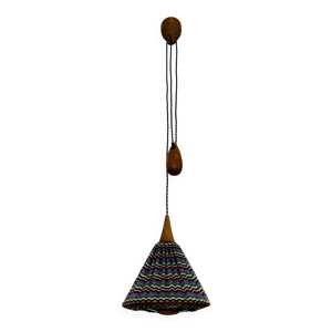Lampe suspendue en chêne - uno