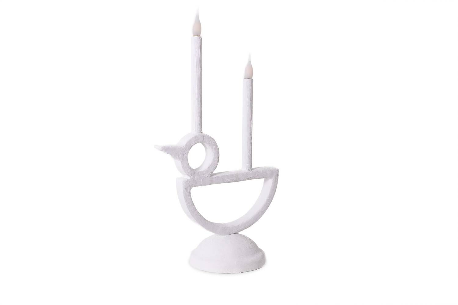 “Cui-cui” plaster lamp. Work of a French artist in small series.