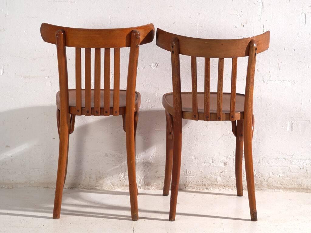 Antique bentwood chairs in Thonet style – Central Europe, circa 1930 #4 – Set of 4 pieces